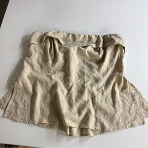 NWOT Wild Fable Beige Linen Blend Strapless Tube Top Summer